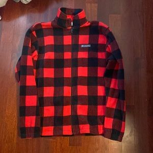 Columbia Zip Up flannel jacket size L